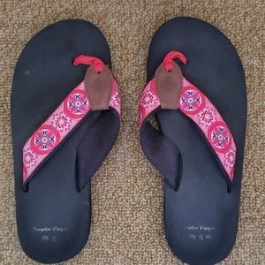 Douglas Paquette flip flops
